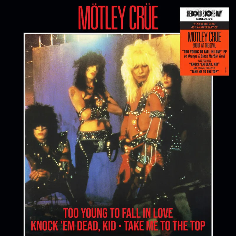 Motley Crue - Too Young To Fall In Love EP (NEW PRESSING orange/black vinyl)