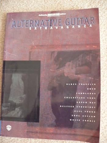 Alternative Guitar Extravaganza Paperback (guitar notes & tabs) used, fair to good condition