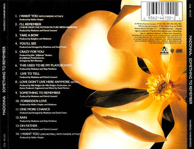 Madonna – Something To Remember (CD ALBUM)