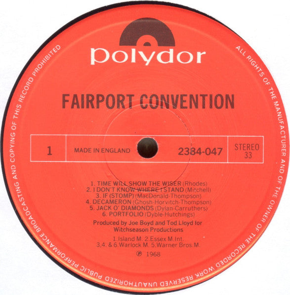 Fairport Convention – Fairport Convention (UK Reissue)