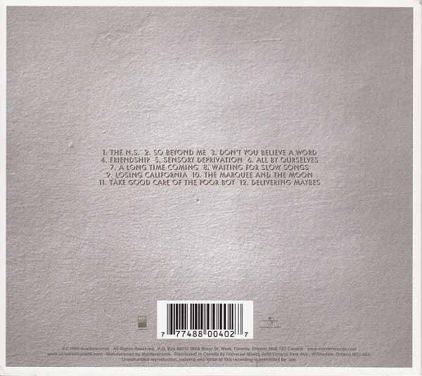 Sloan  – Between The Bridges (CD ALBUM) -Digipak