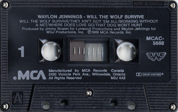 Waylon – Will The Wolf Survive (CASSETTE)