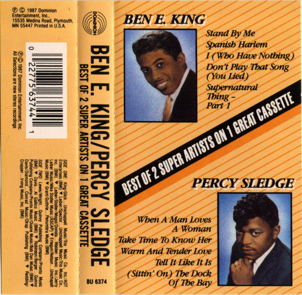 Ben E. King / Percy Sledge – Best Of 2 Super Artists On 1 Great Cassette (CASSETTE)