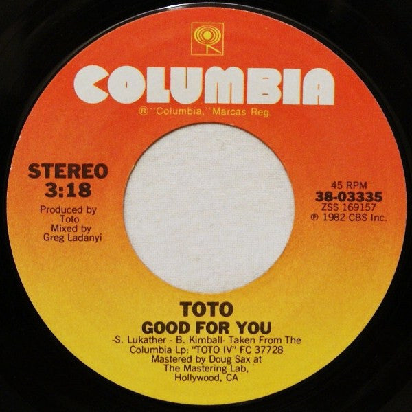 Toto – Africa (7" 45RPM Single)