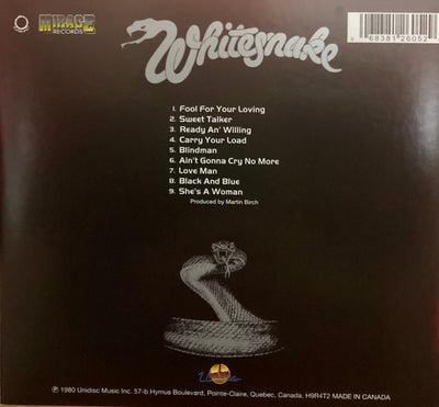 Whitesnake – Ready An' Willing (CD Album) Cardboard Sleeve