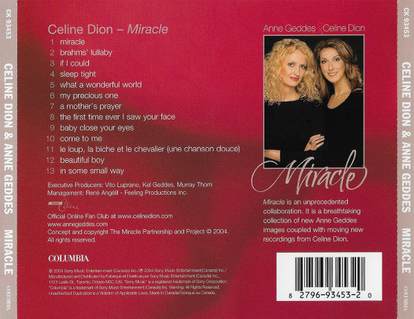 Miracle celine discount dion