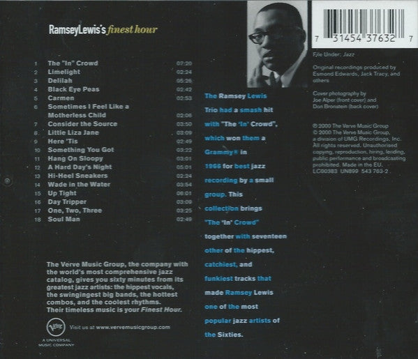 Ramsey Lewis – Ramsey Lewis's Finest Hour (CD ALBUM)