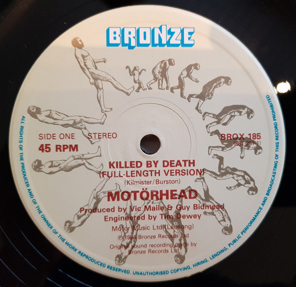 Motörhead – Killed By Death (12" Single 45 RPM, UK Pressing)