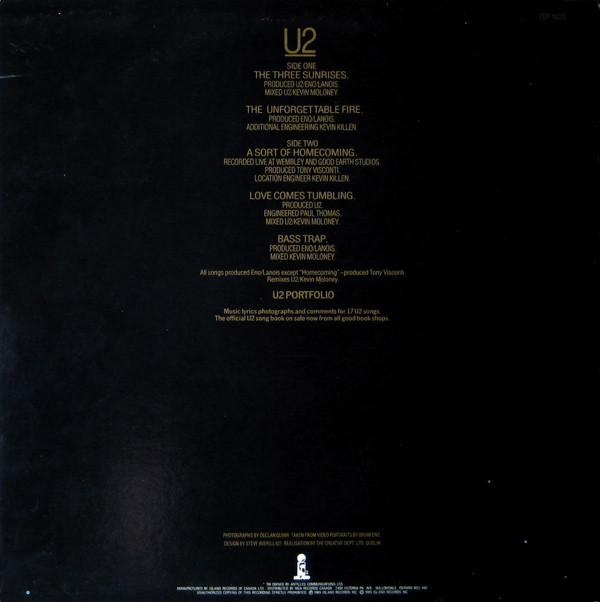U2 ‎– The Unforgettable Fire (12" SINGLE)