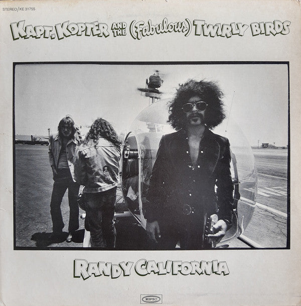 Randy California – Kapt  Kopter And The (Fabulous) Twirly Birds (NEW PRESSING limited edition only 1,000 copies pressed!) 180 gram audiophile, transparent and black swirl vinyl