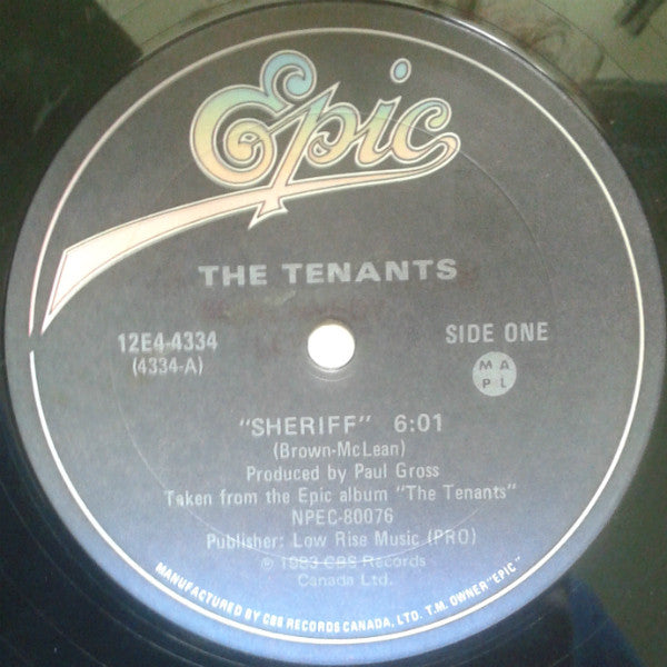 The Tenants ‎– Sheriff-12", 33 ⅓ RPM