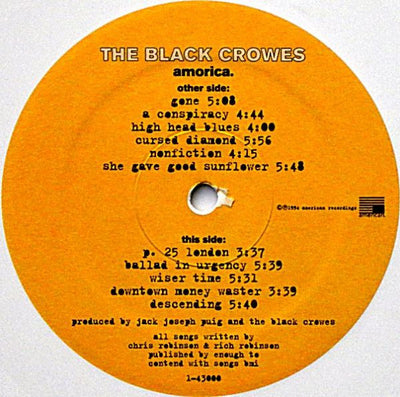 The Black Crowes – Amorica. (white vinyl)