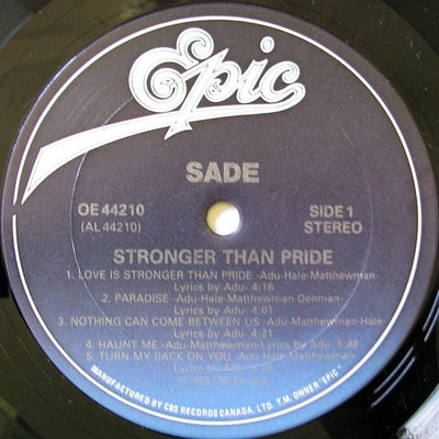 Sade – Stronger Than Pride