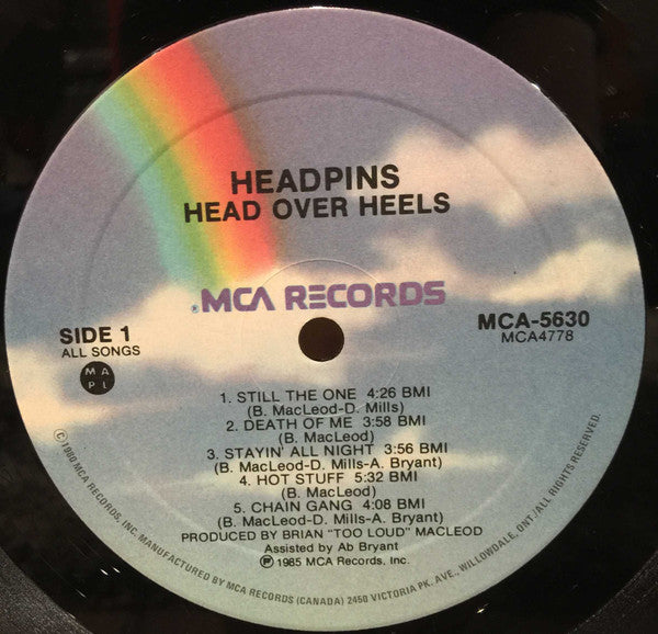 Headpins ‎– Head Over Heels