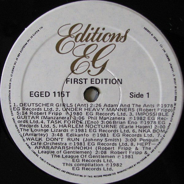 Various – First Edition (10")