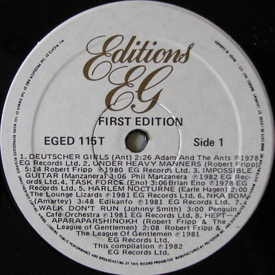 Various – First Edition (10")