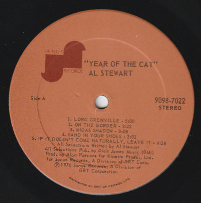 Al Stewart ‎– Year Of The Cat (Gatefold)