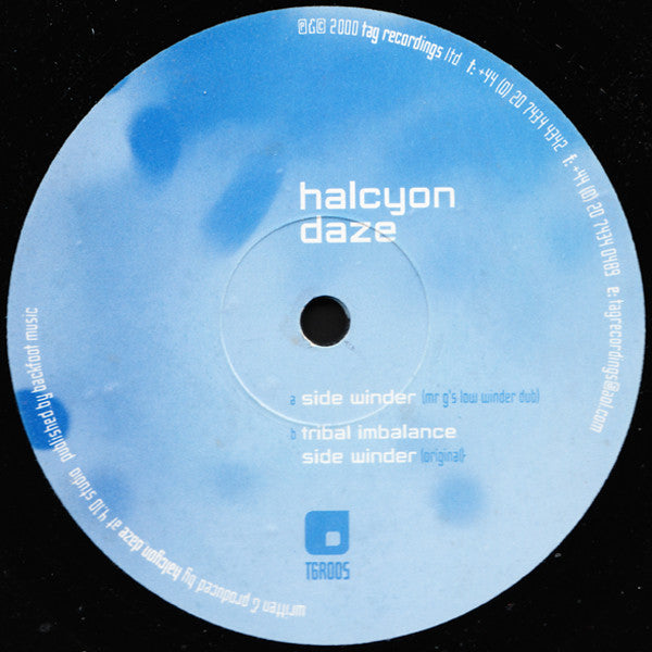 Halcyon Daze - Sidewinder / Tribal Imbalance (12" one side 33 1/3, one side 45 RPM)
