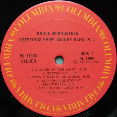 Bruce Springsteen – Greetings From Asbury Park, N.J. (Canadian Reissue)