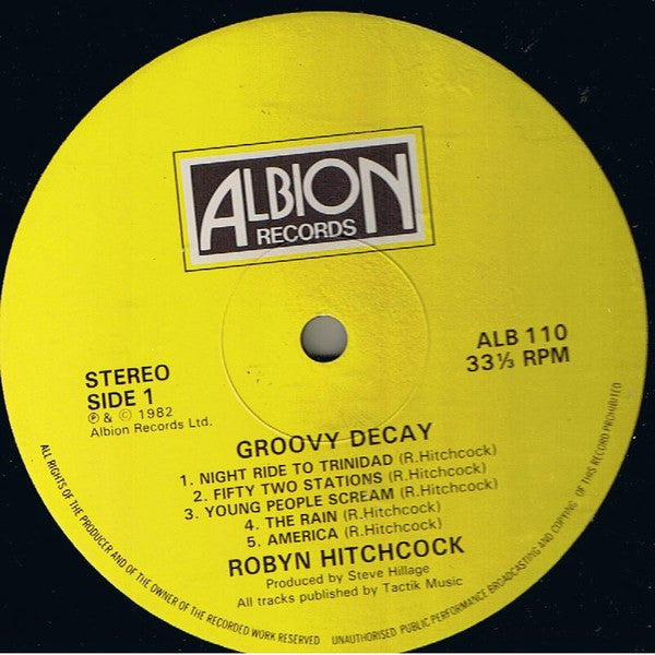 Robyn Hitchcock – Groovy Decay (UK Pressing)