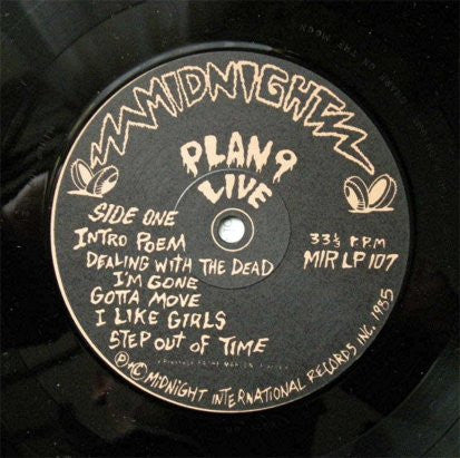 Plan 9 – Live - I've Just Killed A Man I Don't Want To See Any Meat