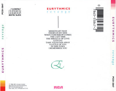 Eurythmics – Revenge (CD Album)