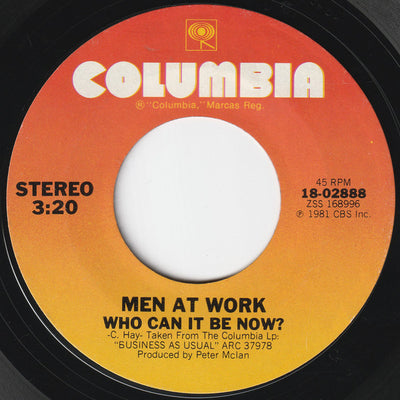 Men At Work – Who Can It Be Now? (7" 45RPM Single)