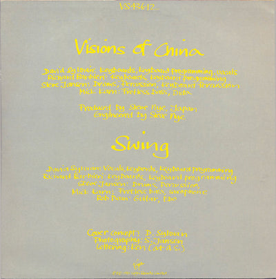 Japan – Visions Of China (12" Single 45 RPM, UK Pressing)