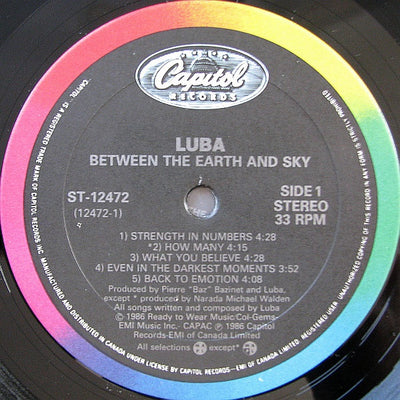 Luba ‎– Between The Earth & Sky