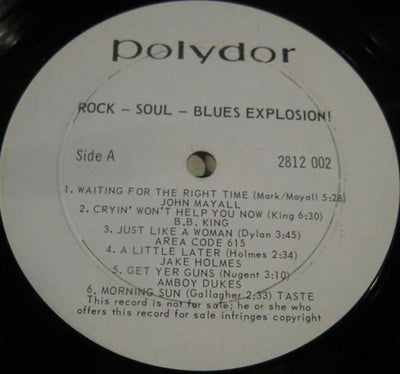 Various ‎– Rock, Soul, Blues Explosion