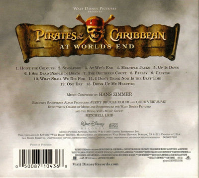 Hans Zimmer – Pirates Of The Caribbean - At World's End (Original Motion Picture Soundtrack) (CD ALBUM) Limited Edition, Digipak