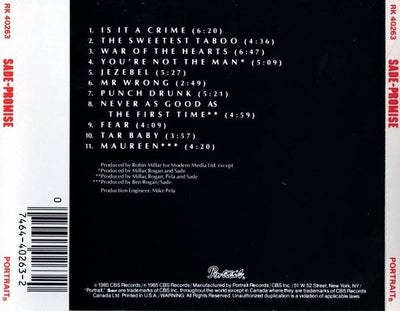 Sade ‎– Promise (CD Album)