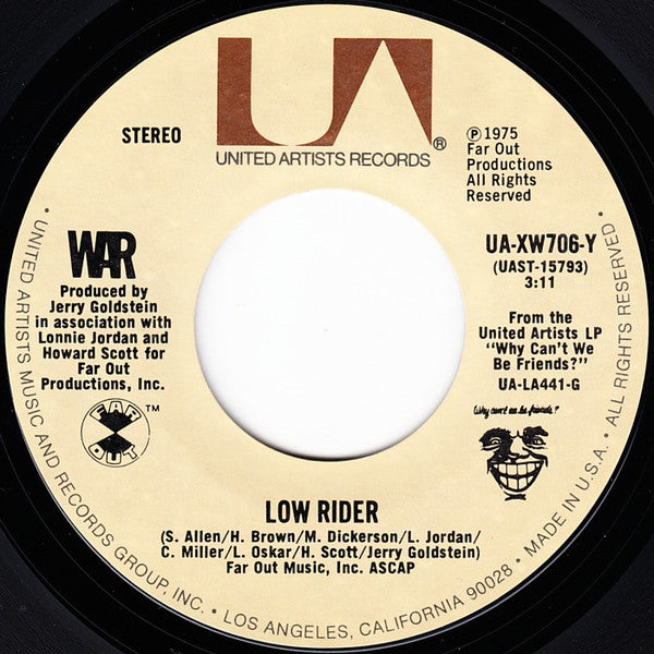 War – Low Rider (7" 45 RPM , Single)