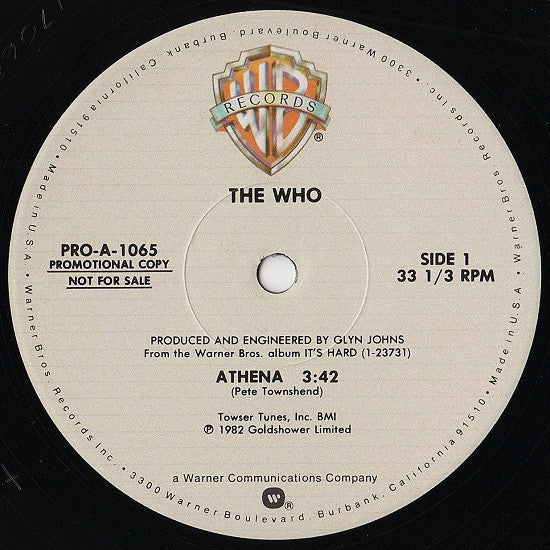 The Who – Athena (12" Single)