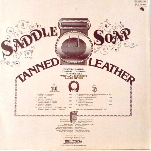 Tanned Leather – Saddle Soap (Netherlands Pressing) – Redrum Records