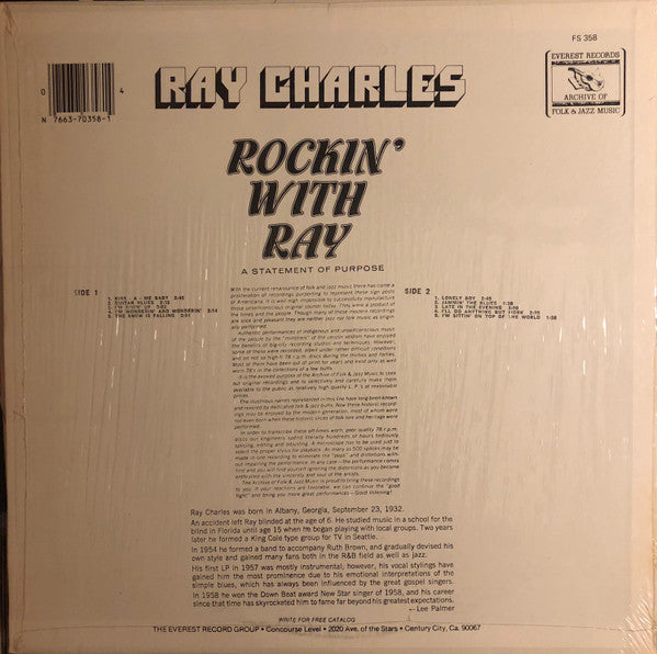 Ray Charles – Rockin' With Ray (US Pressing)