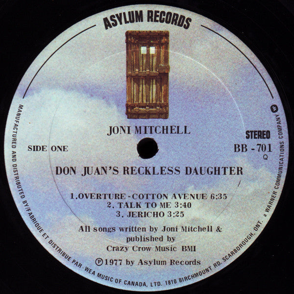 Joni Mitchell ‎– Don Juan's Reckless Daughter (2 LP)
