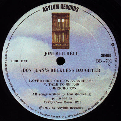 Joni Mitchell ‎– Don Juan's Reckless Daughter (2 LP)
