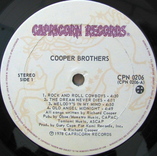 Cooper Brothers ‎– Cooper Brothers