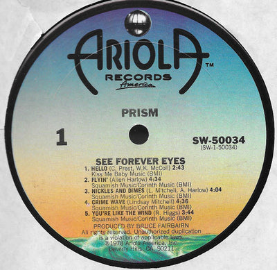 Prism – See Forever Eyes (US Pressing)