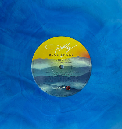 Dolly Parton – Blue Smoke (Limited Edition 2023 "Blue Smoke" Galaxy Vinyl With Bandana)
