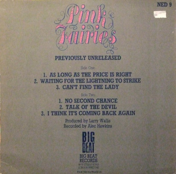 Pink Fairies – Previously Unreleased (UK Pressing, 45 RPM)