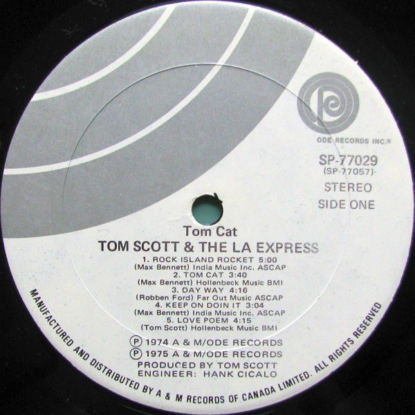Tom Scott & The L.A. Express ‎– Tom Cat (Ode lable)