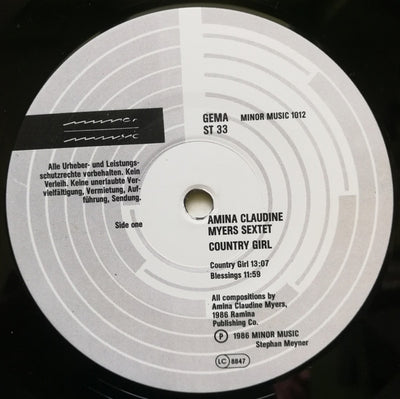 Amina Claudine Myers Sextet – Country Girl (Germany Pressing)