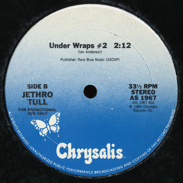 Jethro Tull – Under Wraps (12" Promo, 33 ⅓ RPM, US Pressing)