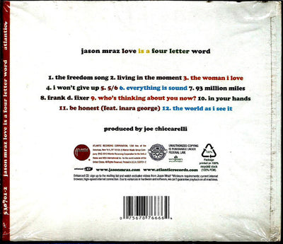 Jason Mraz – Love Is A Four Letter Word (CD Album) Digisleeve