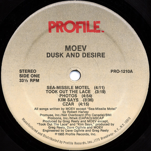 Moev – Dusk And Desire (US Pressing)