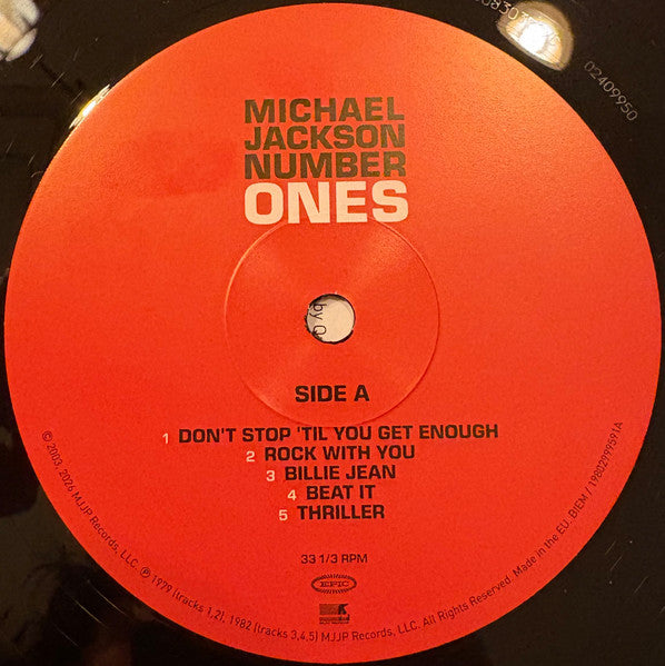 Michael Jackson – Number Ones (NEW PRESSING 2 x LP) – Redrum Records