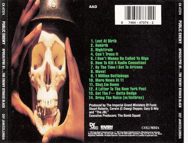 Public Enemy – Apocalypse 91... The Enemy Strikes Black (CD ALBUM)