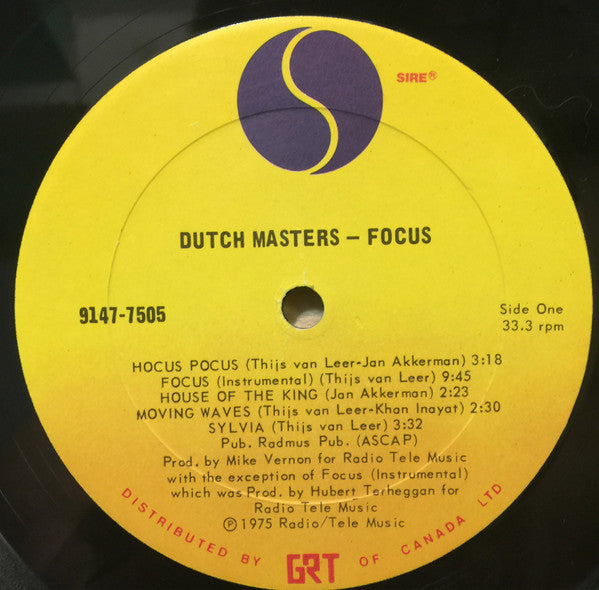 Focus  ‎– Dutch Masters